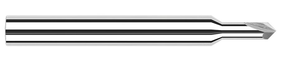 Picture of Harvey Tool 874345 LOC 0.0470 OAL2.50 End Mill Standard Flute Standard Helix Carbide Uncoated Single End Ball NoseBall